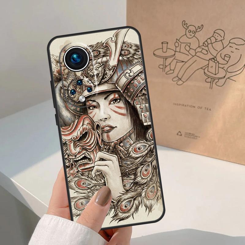 Japanese Samurai Warrior For Honor Magic 7 Lite 5 6 8 Pro Case For Honor 400 200 90 70 50 X8c X8b X9a X9b X9c X9d Win