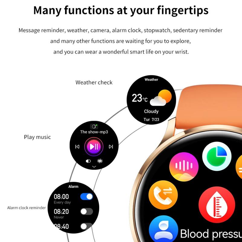 2025 Nou Ceas Smart cu GPS de Urmărire Femei Ecran AMOLED HD Ritm Cardiac Tensiune Arterială Apel BT IP68 Impermeabil Smartwatch Pentru Huawei Xiaomi