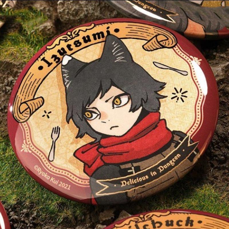 

Anime Delicious in Dungeon Laios Marcille Senshi Idzumi Falin Cosplay Badge Unisex Brooch Lapel Pin Bag Costume Accessories Gift
