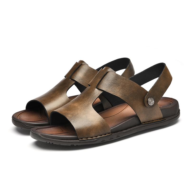 Fashion Minimalist Retro Men's Adult Sandals Beach Male Comfortable Sandals Fashion Men's Luxury Sandals Male Comfortable Walking Shoes