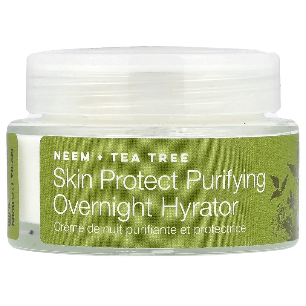 Purifying Protecting Night Cream, Neem + Tea Tree, 50Ml (1.7Fl Oz)