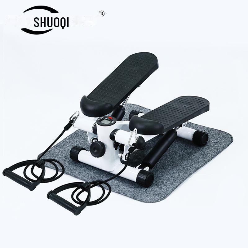 Silent Hydraulic Pedal Stepper, Installation-Free Home Fitness and Waist Twisting Exercise Machine
