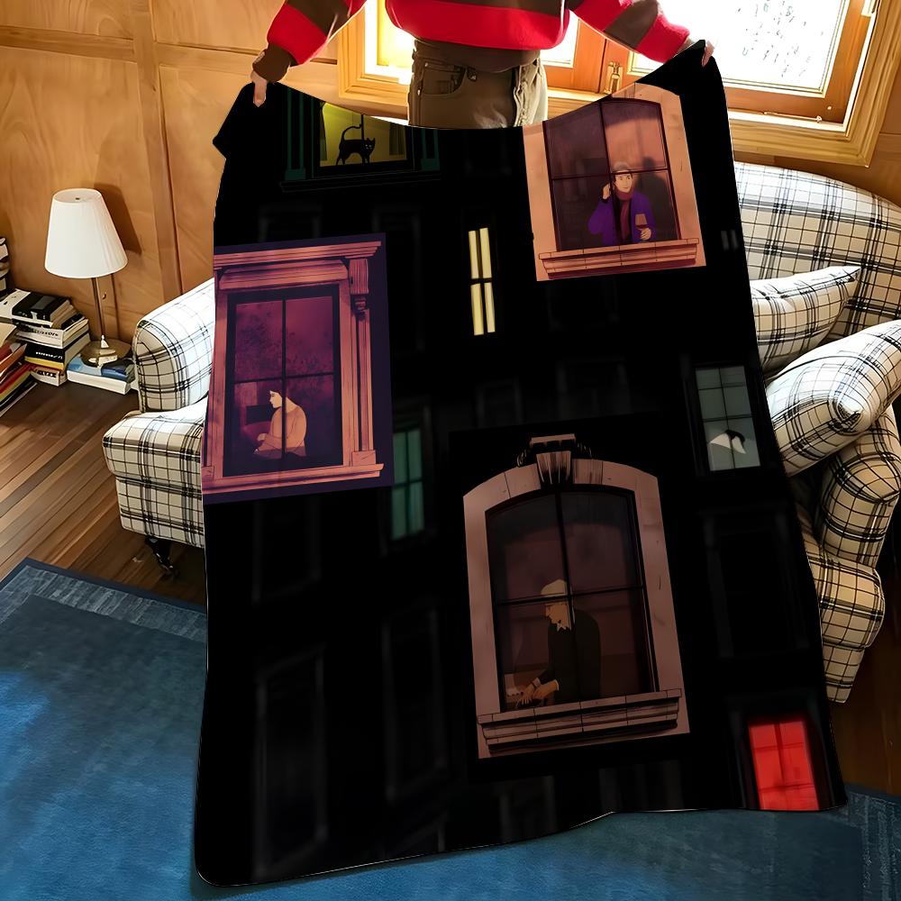 Drama O-Only Murders In the B-Building Throw Flannel Cozy Print Blanket, Portable, Durable Machine Washable Cute Cool