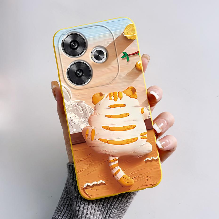 

For Xiaomi Poco F6 Case Xiaomi Poco F6 5G Cover Stylish Painted Soft Silicone Bumper Protective Phone Cases On Poco F6 Pro Funda Poco F6