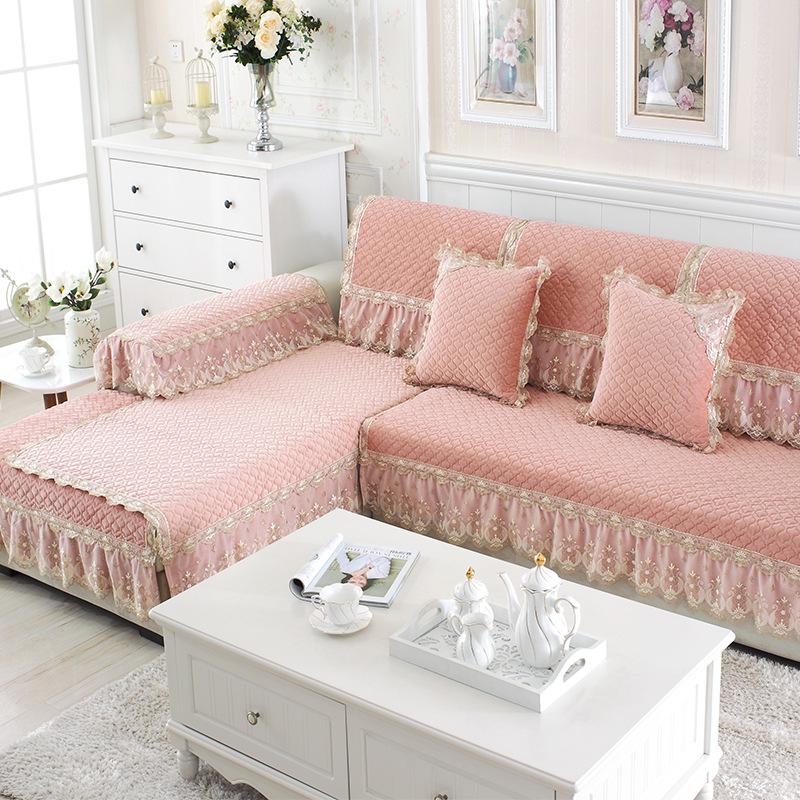 

Высококачественный плюшевый противоскользящий чехол для дивана, полный чехол на осень и зиму, европейская подушка для дивана 70x70