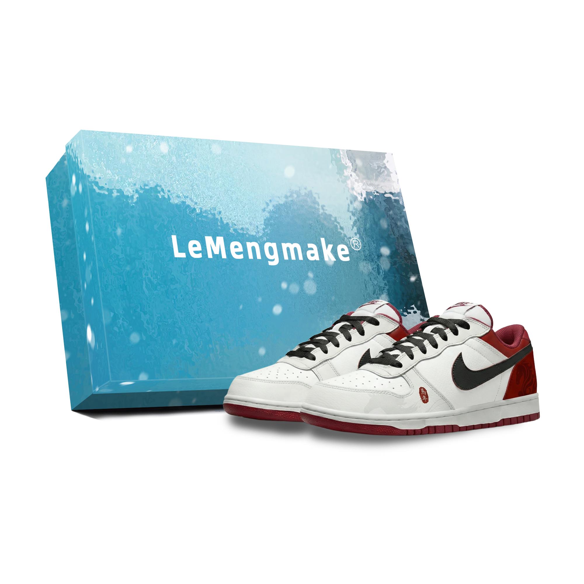 Nike Big Lemon Joy Low top Skateboard Shoes Men s Red White 355152-150(Team399-S-BOX) 39