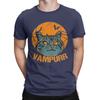 Vampurr Funny Halloween Black Cat Men T Shirts Novelty Tees Short Sleeve Round Collar T-Shirts Pure Cotton Party Clothes