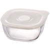 HARIO Made In Japan Heat-resistant Glass Airtight Storage Container/Corner 250ml BUONO Kitchen KSTM-25-TW Set of 6
