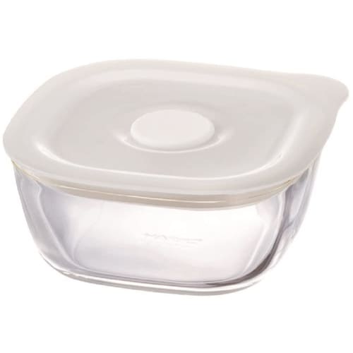 HARIO Made In Japan Heat-resistant Glass Airtight Storage Container/Corner 250ml BUONO Kitchen KSTM-25-TW Set of 6