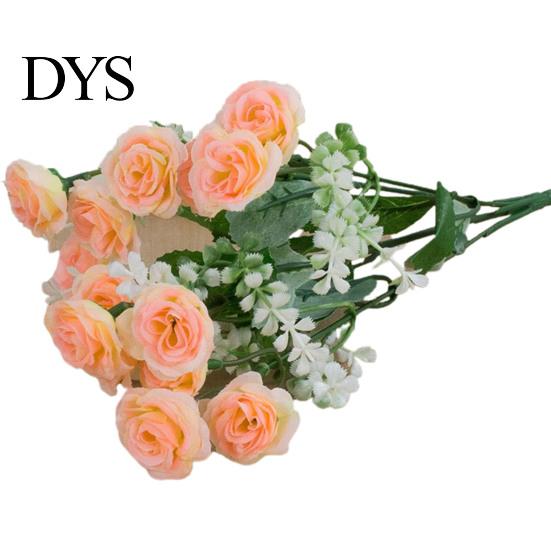 Ornamental 1 Bouquet Simulation Rose No Watering Vivid Bright Color Artificial Flowers Home Beautification