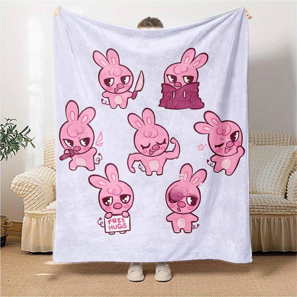 1Pc Kawaii Friends Together Blanket For Couch Bed Plush Cozy Fuzzy Blanket Super Soft Warm Blankets For Fall And Winter 091841
