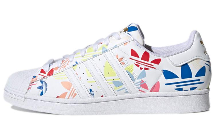 Adidas Superstar  Allover Trefoil - White Multi  H00183 36
