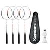 Badminton Racket Set for for Adults and Includes 1 Racket Bag and 2 Badminton Rackets Blue 2 Beginners, Lightweight, Children, (2 + Red).