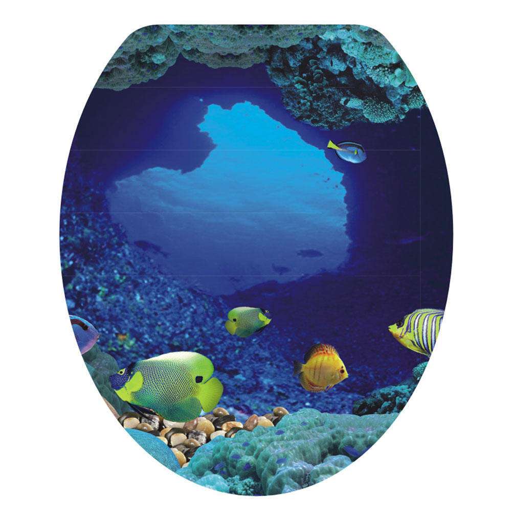 

3D Наклейка на унитаз, украшение для ванной комнаты, самоклеящийся водонепроницаемый винил, настенное искусство для декора дома и туалета