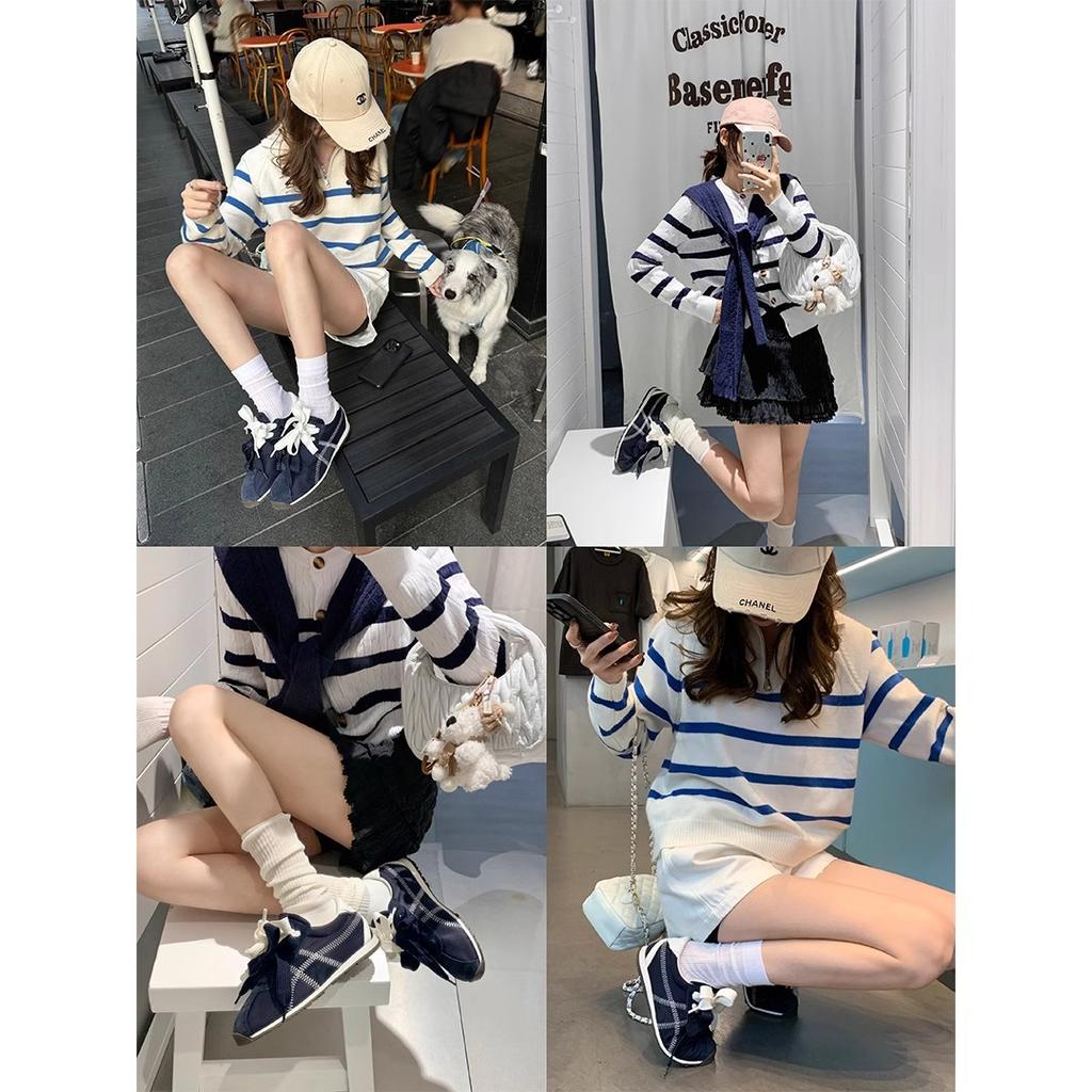 [sheii Su Yinyin] Inner heightening version~ Mandarin duck shoelaces low-top casual sports shoes women's German training shoes ballet shoes