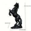 Harz Statue Golden Weiß Schwarz Pferd Figur Nordic Abstrakte Ornamente Für Figuren Für Innen Skulptur Zimmer Home Decor