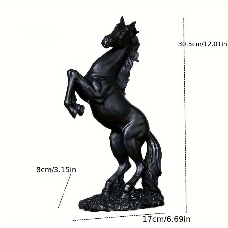 Harz Statue Golden Weiß Schwarz Pferd Figur Nordic Abstrakte Ornamente Für Figuren Für Innen Skulptur Zimmer Home Decor