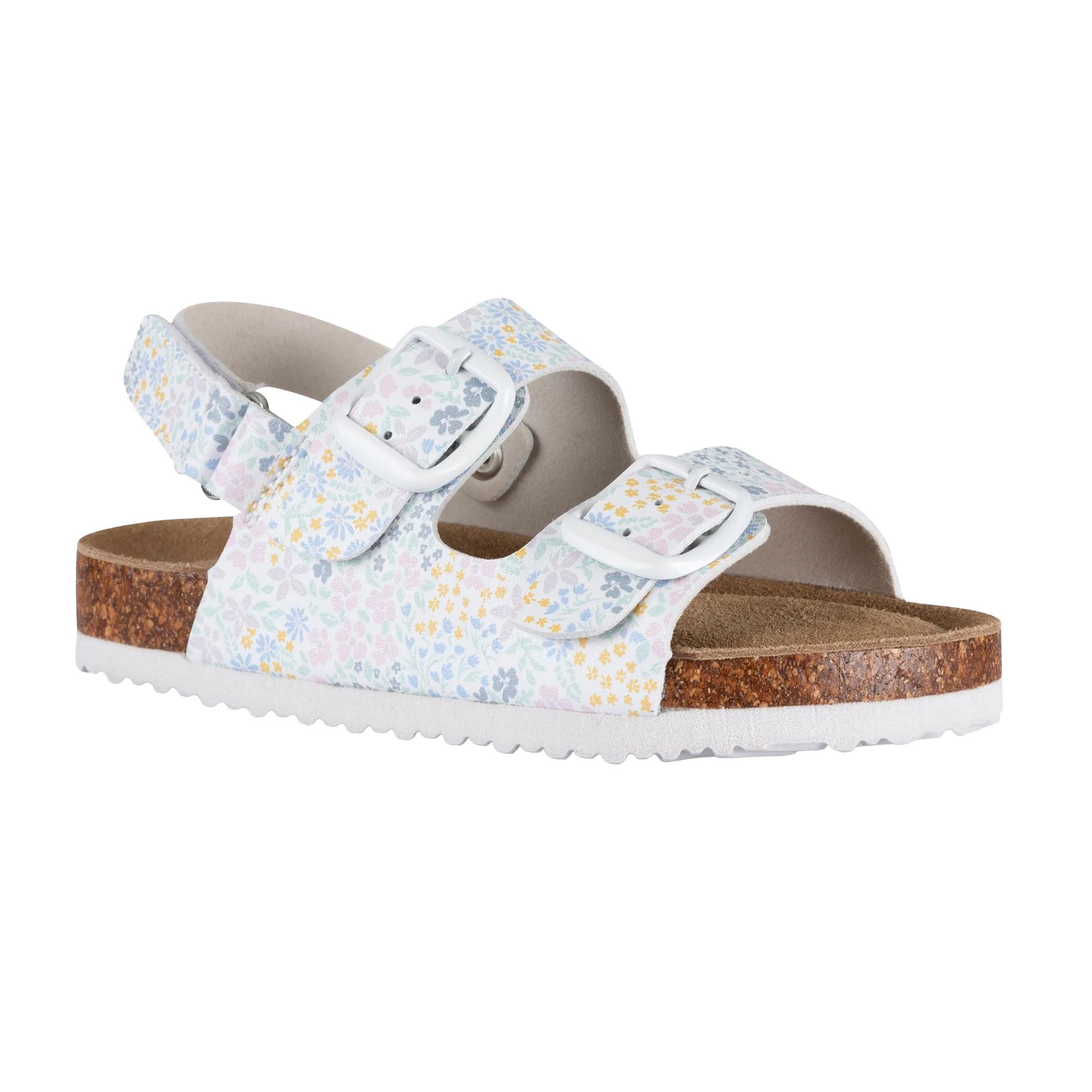 TRESPASS Sandalias florales Ceres para niños/niños 13 UK blanco