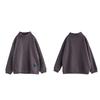 Women's Mock Neck Sweatshirt Casual Loose Fit Pullover Top