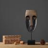 2 Pieces Resin Face Decor Modern Design Figurine Artistic for Gift