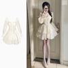 Vento leggero primo amore francese dolce vestito vita da fata temperamento senso avanzato di nicchia principessa vestito corto primavera