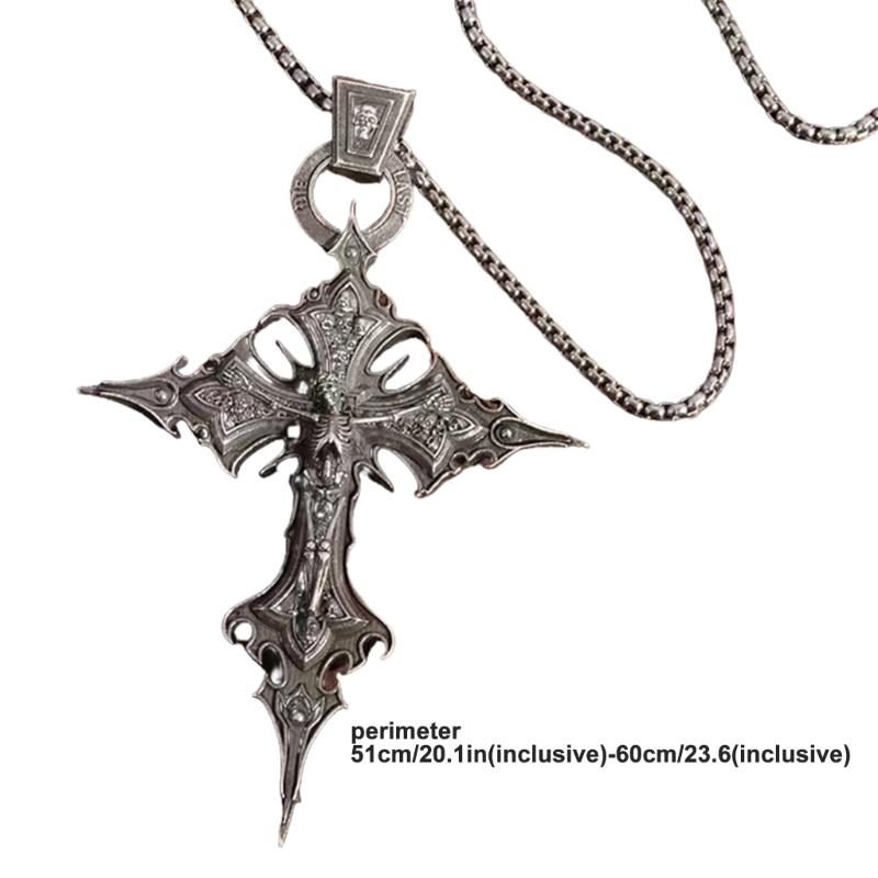 Stylish Crosses Pendant Charm Necklace Resistant to Tarnish Jewelry Accessory for Personalized Expression and Faith