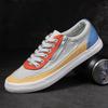 Frühling Herren Canvas Schuhe Koreanischer Stil Trendige Schnürschuhe Herrenschuhe Low Top Schuhe Atmungsaktiv Vielseitig Lässige Schuhe