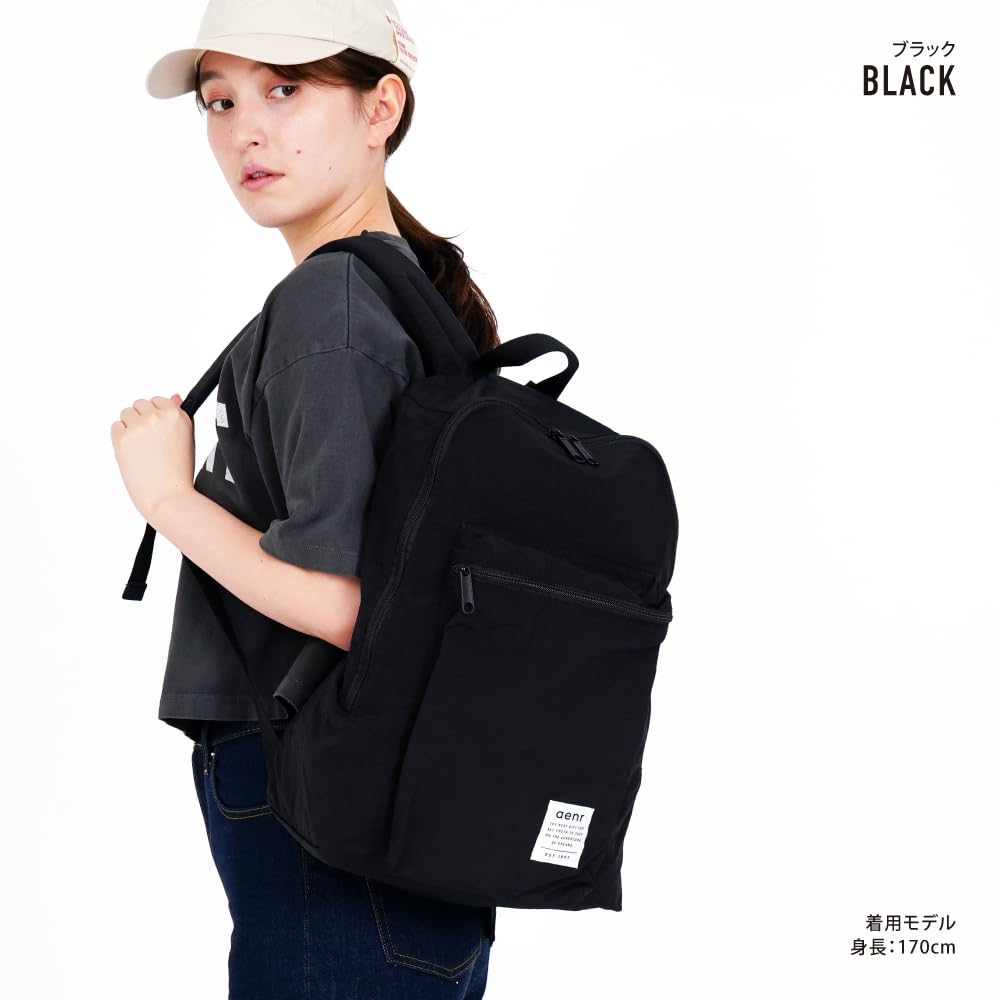 AVVENTURA RKT-30706 Lightweight and Foldable Backpack, Black