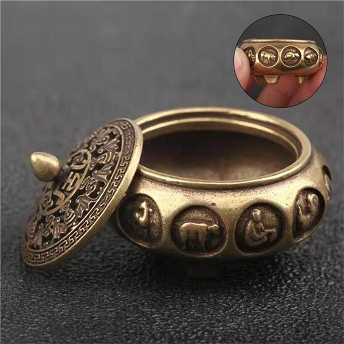 Vintage Incense Burner Incense Burner Copper Tabletop Crafts Ornaments Home Decorative Incense Burner Holder