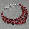 Mozambique Garnet Pear Shape Gemstone Jewelry Set Gift Necklace Bracelet Earring