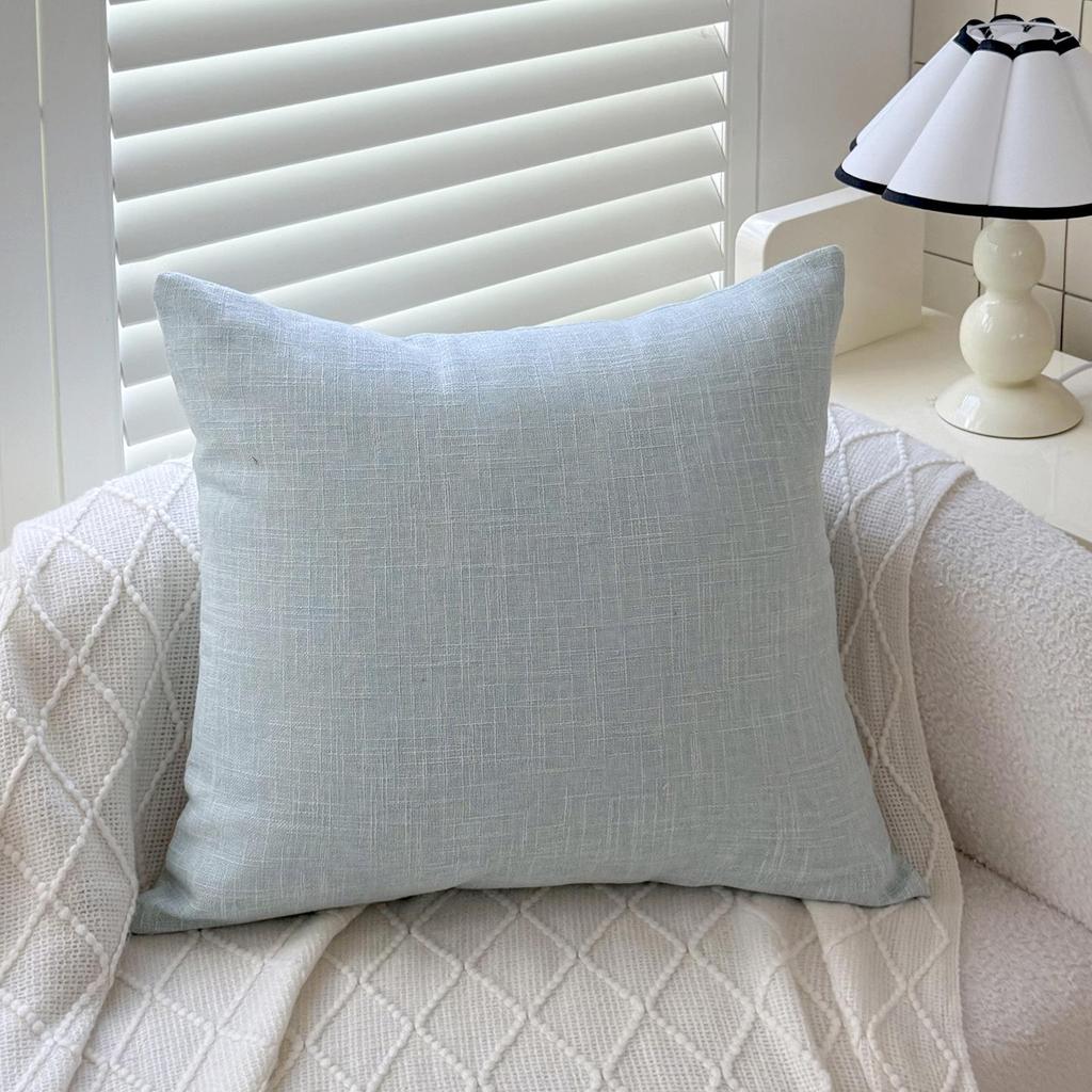 Washable Large Linen Lumbar Sofa and Bedside Cushion Cover