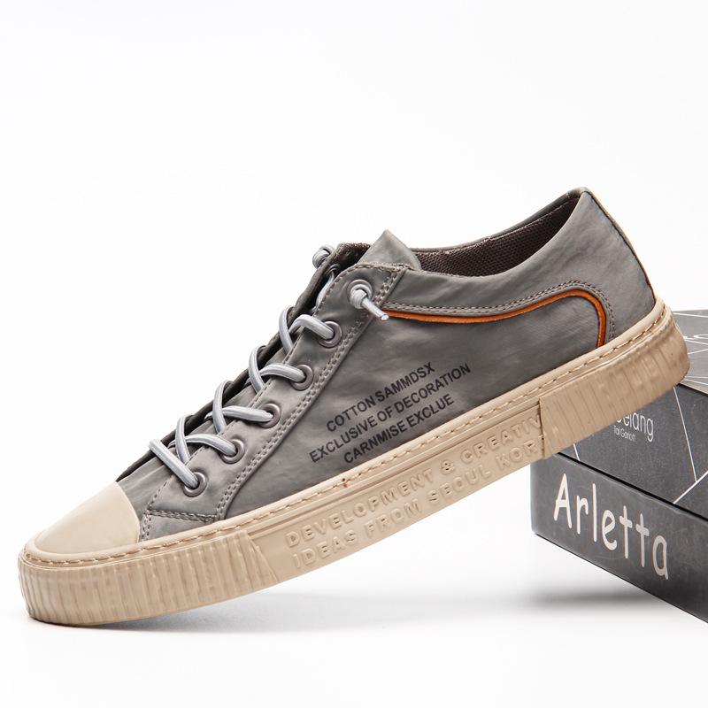 

Fashion Men Canvas Casual Shoes Flats Leopard Loafers Lace Up Canvas Shoes for Men Flat Driving Shoes Non-Slip Sneakers Tenis Masculino 38 серый