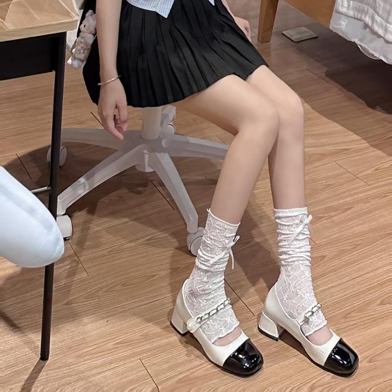 Y2K Lace Ruffle Fingerless Gloves Sheer Mesh Kawaii Lolita Accessories for Women JK Cosplay Party Daily Wear