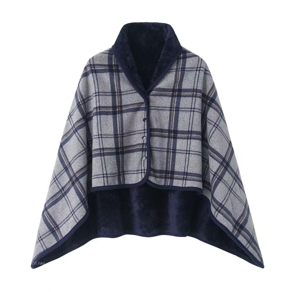 Flannel Shawl Elegant Blanket Wearable Lazy Casual Office Warmth Shawl Blanket for Comfort And Style Multifunction
