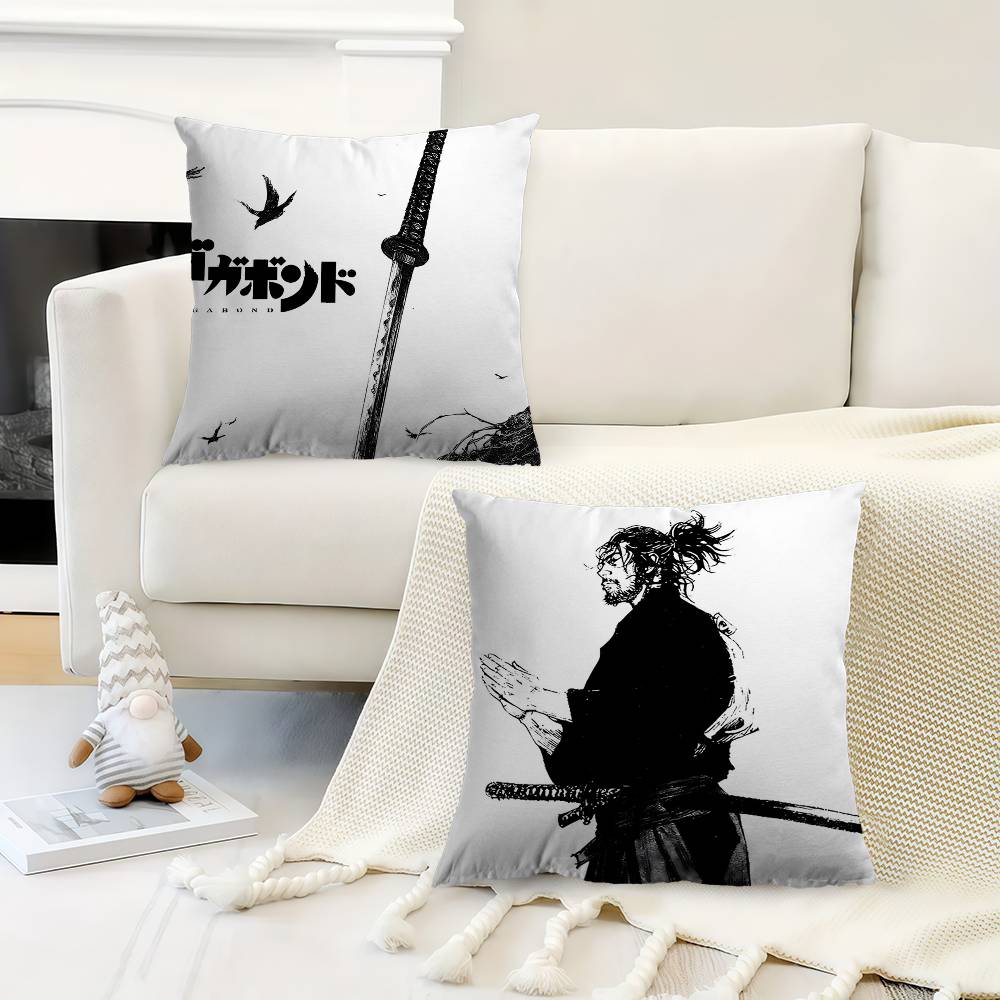 Japanese Comics Vagabond Pillow Cover For Bedroom Room And Living Room Sofa Decorative Cushion Cover
