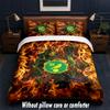 Norwich City Football Design Bed Bedding Set 1 Duvet Cover + 2 Pillowcases Soft Breathable Household Bed Linens