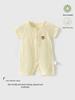 Baby Summer Short Sleeve Cotton Bodysuit: Tagless, Breathable, Lightweight Romper for Air Conditioning Comfort
