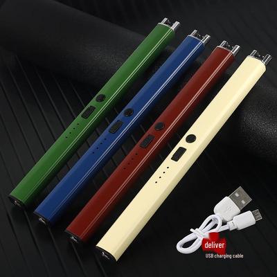 Rechargeable Windproof Electric Arc Lighter for Kitchen & Outdoor BBQ.