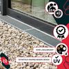 Drainage Cap for PVC Windows, Anthracite Cover, 36 mm, Set of 20
