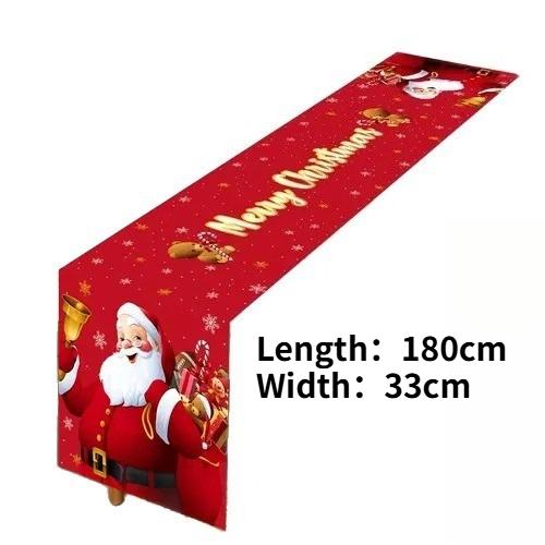 Weihnachtsmann Weihnachts-Tischläufer Frohe Weihnachten Dekoration für Zuhause 2025 Weihnachtsfeier Tischdeko Navidad Noel Neujahr 2026
