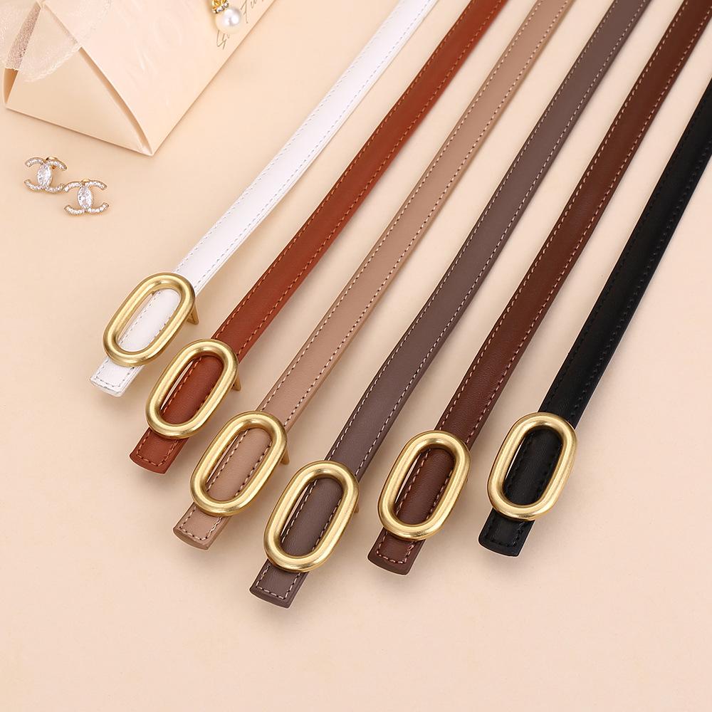 Women's Fashionable Cowhide Waist Belt - High-End, Versatile Accessory
