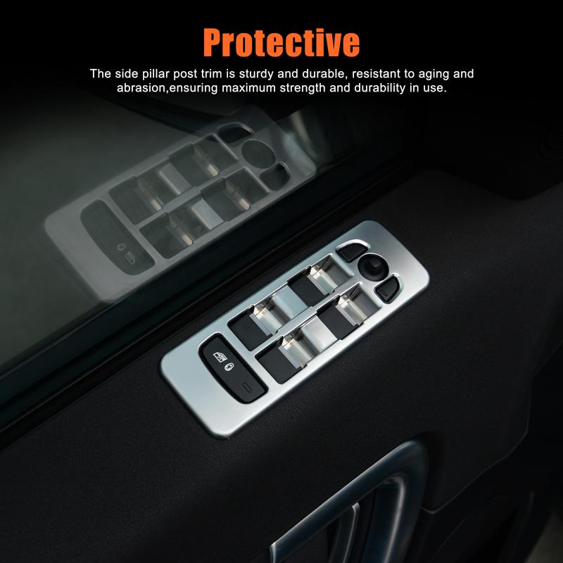For Land Rover Discovery Sport 2015-2019 Car Window Lift Switch Button Control Panel Frame Cover Trim Interior Accessories