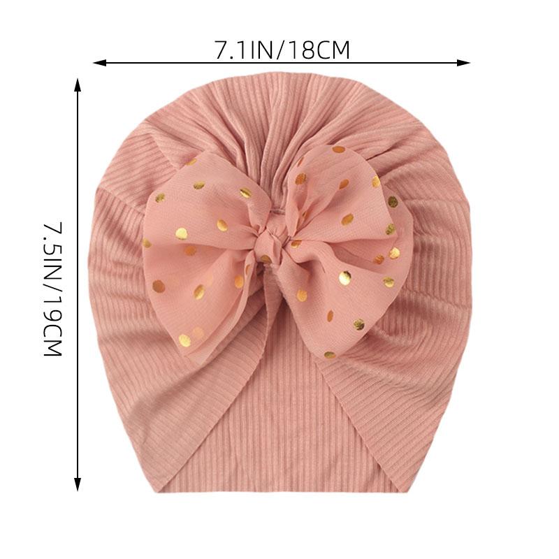 0–24 Monate glänzende Pailletten-Bowknot-Baby-Indianer-Turban-Kappe für Neugeborene, Mädchen, Jungen, weiche Baumwolle, elastische Motorhaube, Beanie-Mütze, Säuglings- und Kleinkind-Headwrap