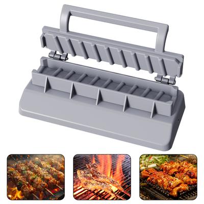 BBQ Skewer Maker Portable Manual Kabob Mold Easy To Use Kebab Machine for Home Chefs Picnics Camping