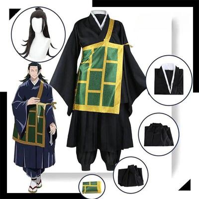 Jujutsu Kaisen Geto Suguru Cosplay Jelmez Fekete Kimonó Iskolai Egyenruha Szegecsekkel Halloween Jelmez Nőknek és Férfiaknak