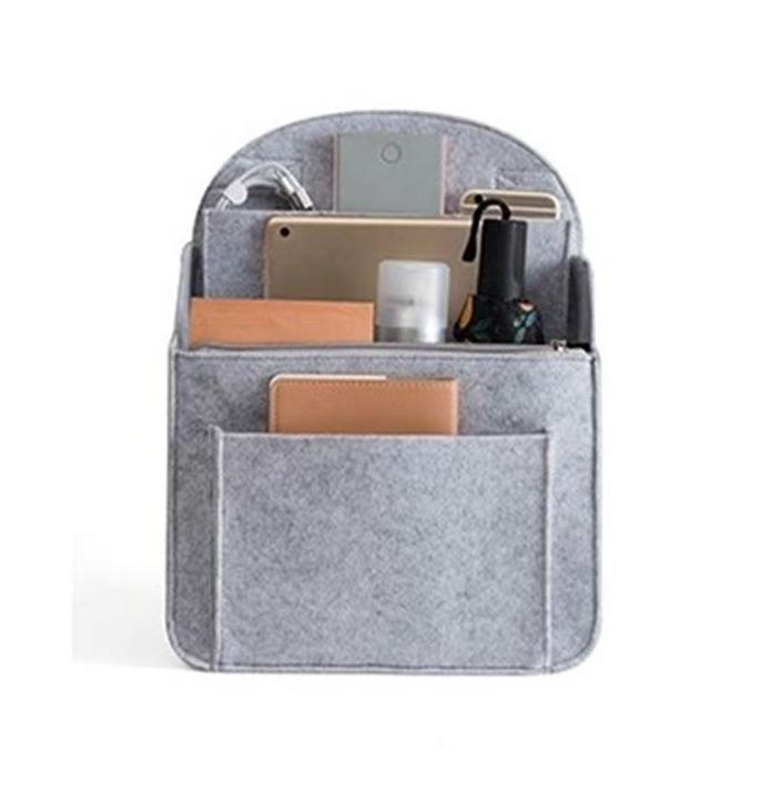 

Cross-Border Double Shoulder Backpack Organizer: Large Capacity Bag-in-Bag Divider Small 19.5*12*27cm 200g