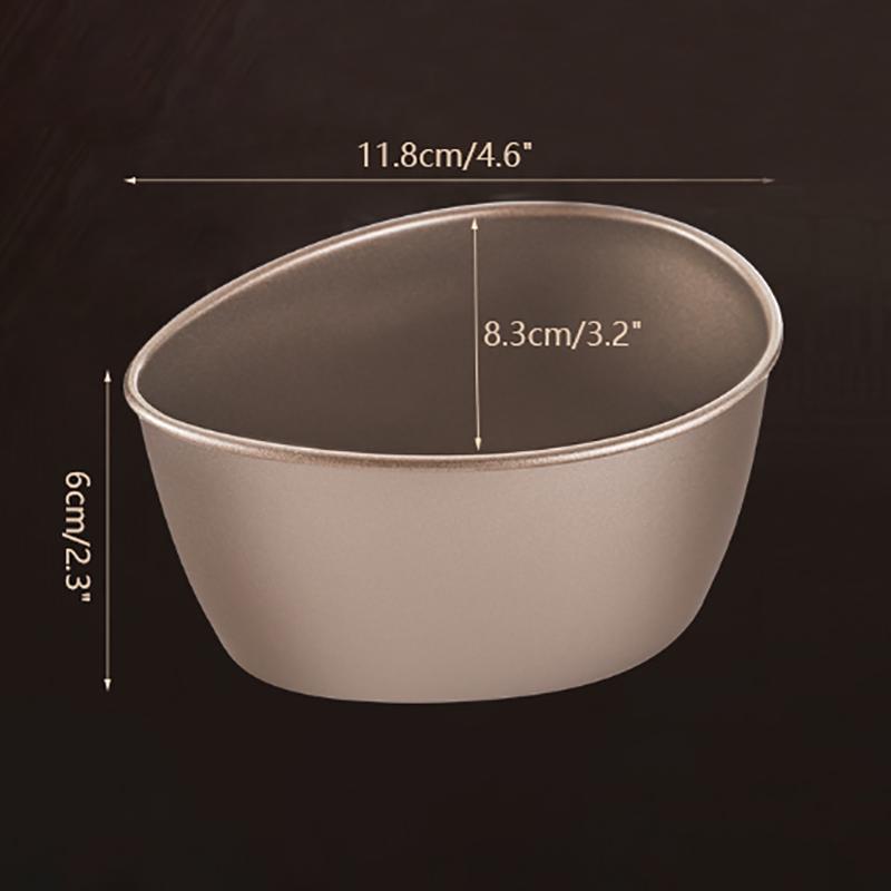 Steamed Egg Bowl Egg Shape Bowl Stainless Steel Heat Resistant Metal Food Serving Mixing Poached Egg Bowl Kitchen Supplies