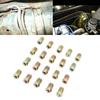 20 Pcs Brake Line Nut Fittings M10 X 1mm Metric Brake Line Invert Flare Fitting for 3/16" Brake Line Tubing