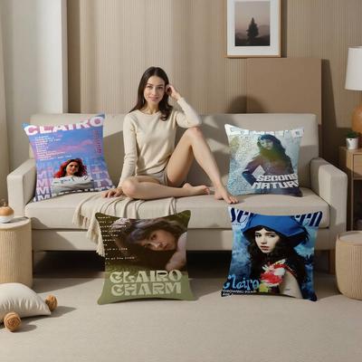 Singer C-Clairo Personalized Pillow Dust Cover Bedroom Kids Party Decoration Pillowcase Birthday Children Gift