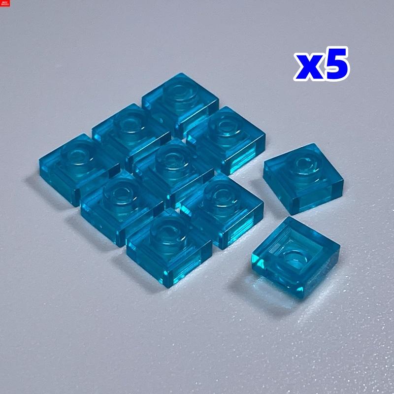Non-Toxic 50Pcs Moc Bricks 3024 Trans White Blue Plate 1X1 Diy Accessories Educational Building Blocks Action Figure Kids Gift